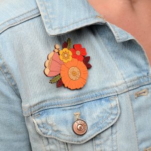 Autumn posy brooch by layla amber