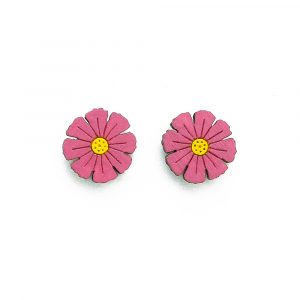Pink Cosmos Earrings