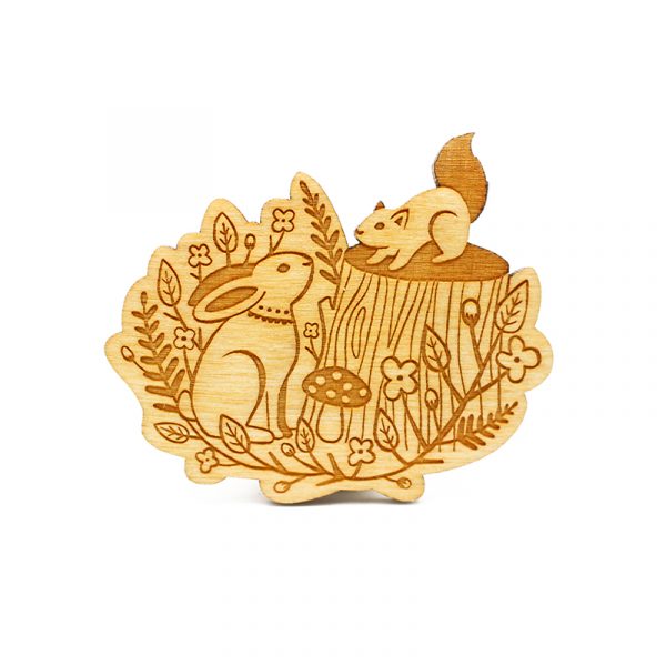 layla amber forest brooch