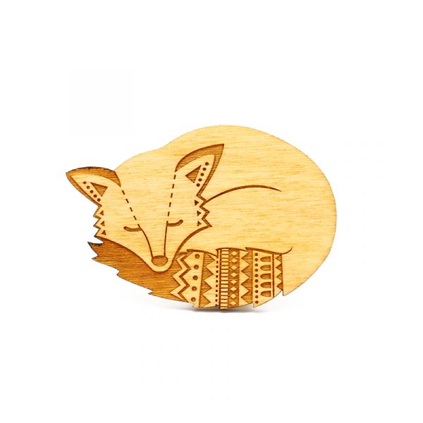 layla amber fox brooch