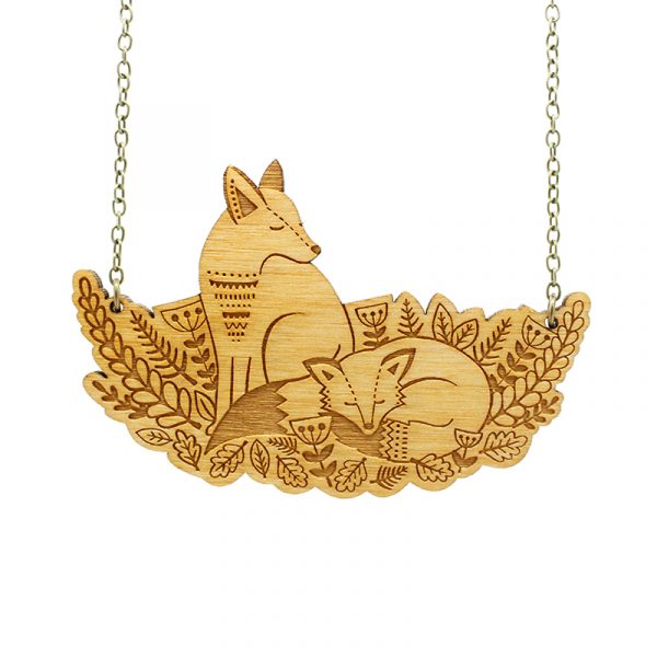 layla amber fox necklace