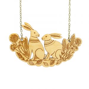 spring hares necklace layla amber