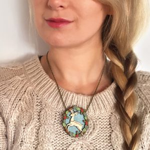 Leaping Deer Necklace Layla Amber