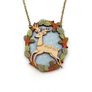 Leaping Deer Necklace Layla Amber