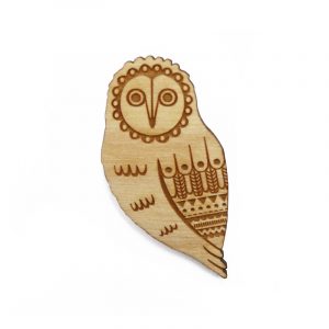 Owl Brooch Layla Amber