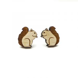 Squirrel Earrings Layla Amber