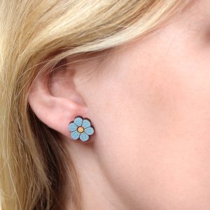 blue flower earrings by layla amber
