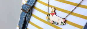 dachshund necklace layla amber
