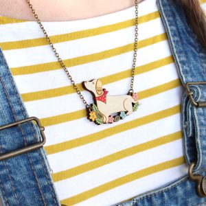 dachshund necklace layla amber
