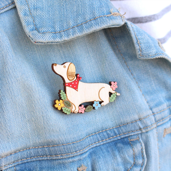 dachshund brooch by layla amber