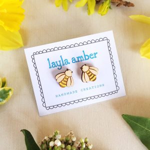 bee earrings by layla amber