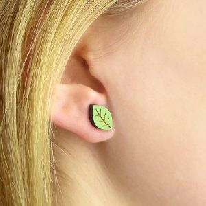beech leaf earrings by layla amber