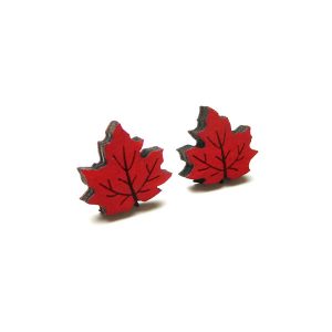 maple leaf earrings by layla amber