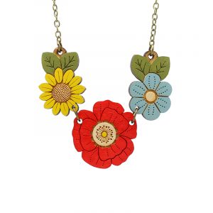 layla amber wildflower necklace