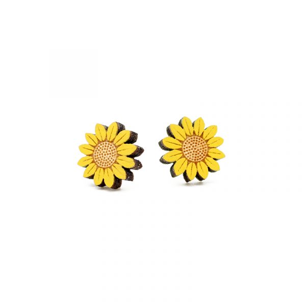 layla amber flower earrings