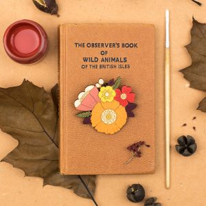 layla amber autumn posy brooch