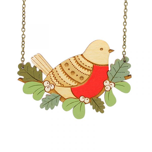 layla amber robin necklace