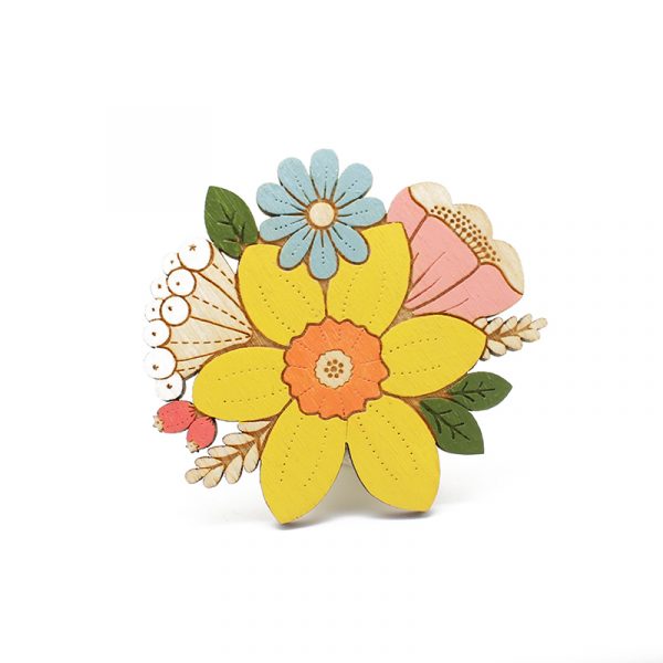 Daffodil Spring Posy Brooch - Image 5