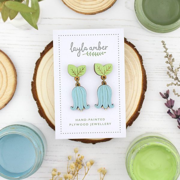 Wild Bluebell Drop Earrings - Image 2