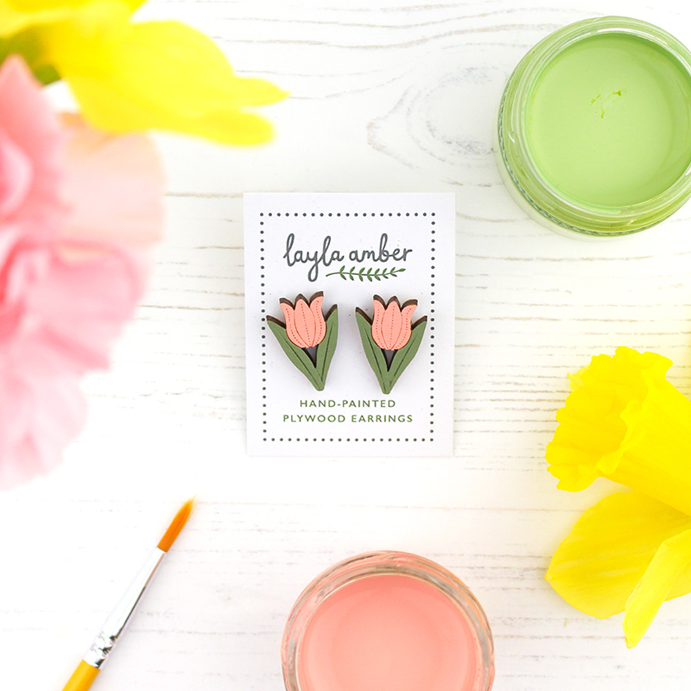 Spring Tulip Earrings - Image 2