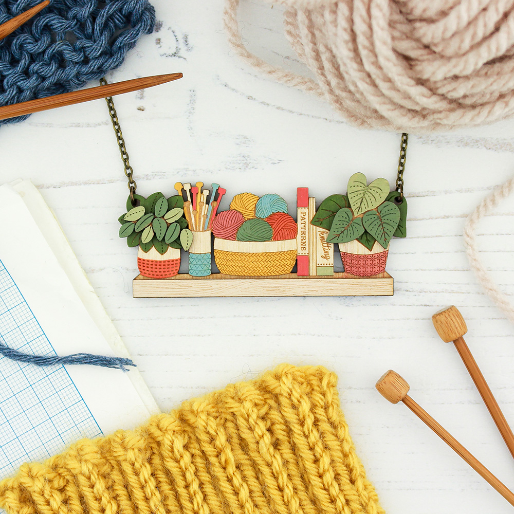 Happy Knitting Necklace - Image 2
