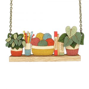 Happy Crochet Necklace