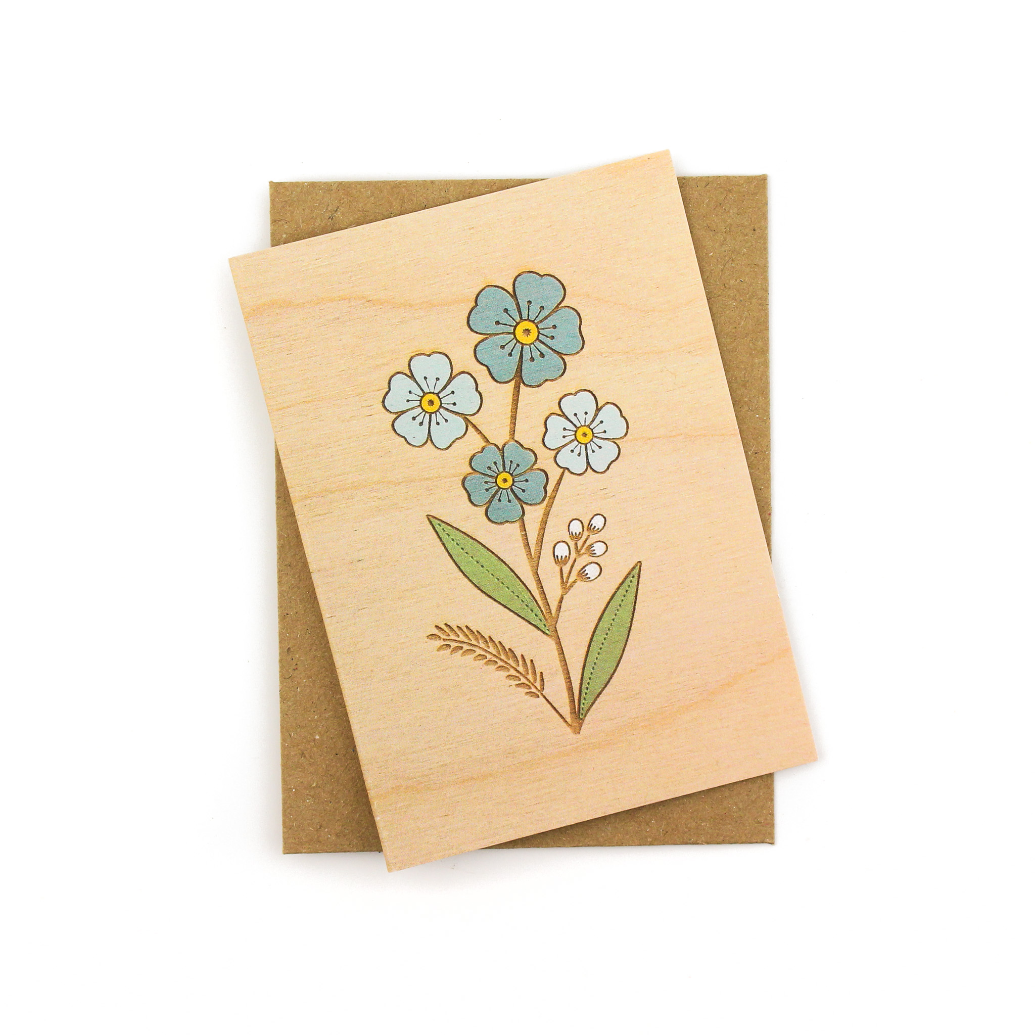 'Forget Me Not' Mini Greetings Card - Image 5