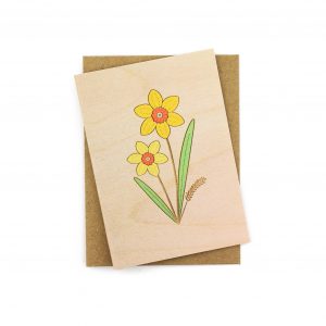 'Daffodil' Mini Greetings Card