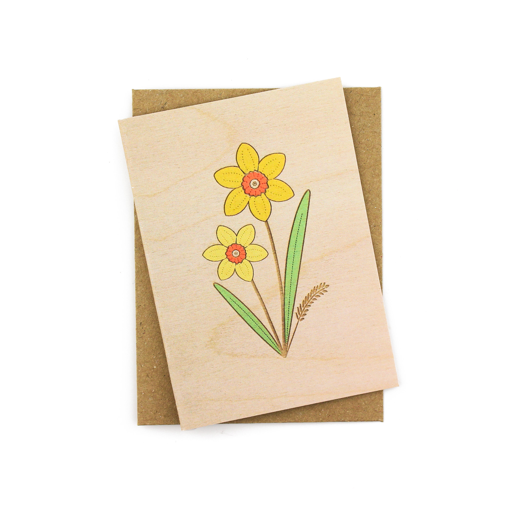 'Daffodil' Mini Greetings Card - Image 6