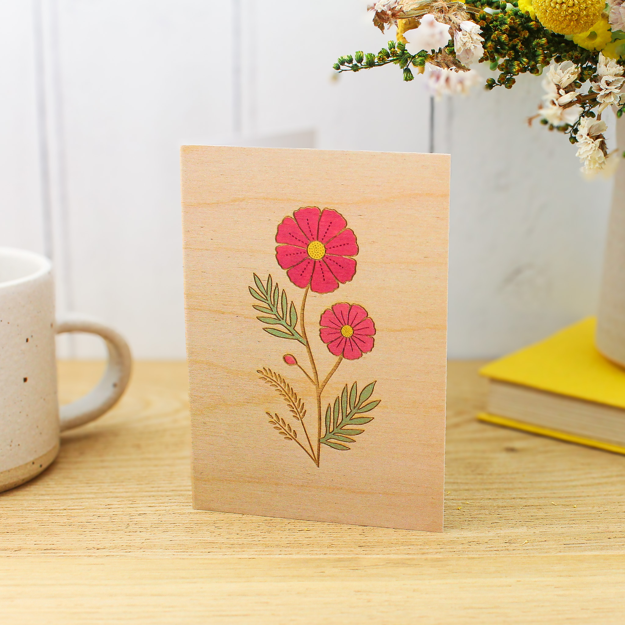 'Cosmos' Mini Greetings Card - Image 3