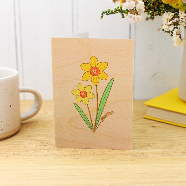 'Daffodil' Mini Greetings Card - Image 3