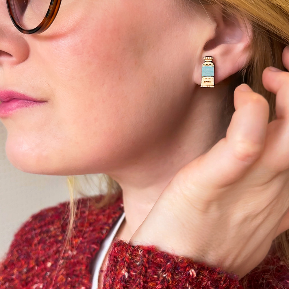Paint Tube Earrings - Image 3