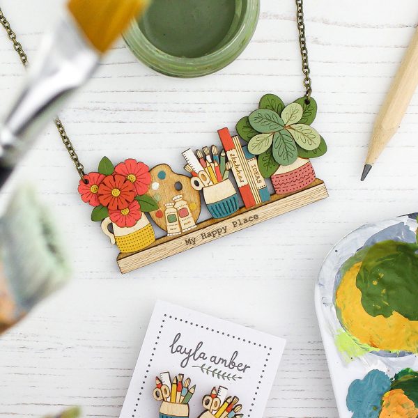 Happy Art Necklace - Image 4