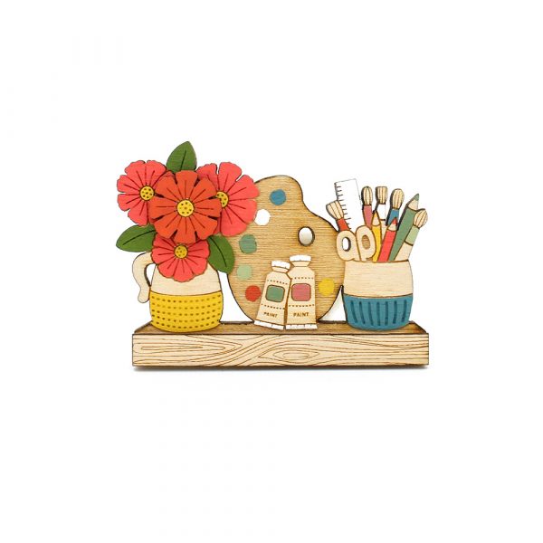 Happy Art Brooch - Image 4