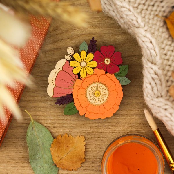 Autumn Wildflowers Brooch - Image 2