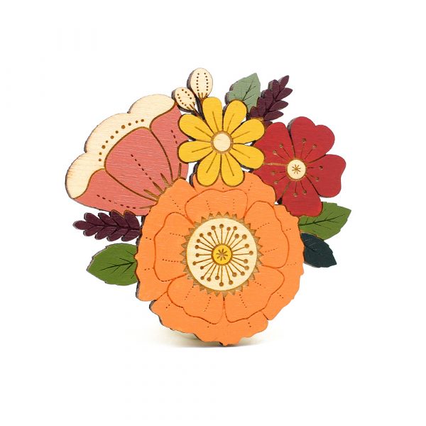 Autumn Wildflowers Brooch - Image 4