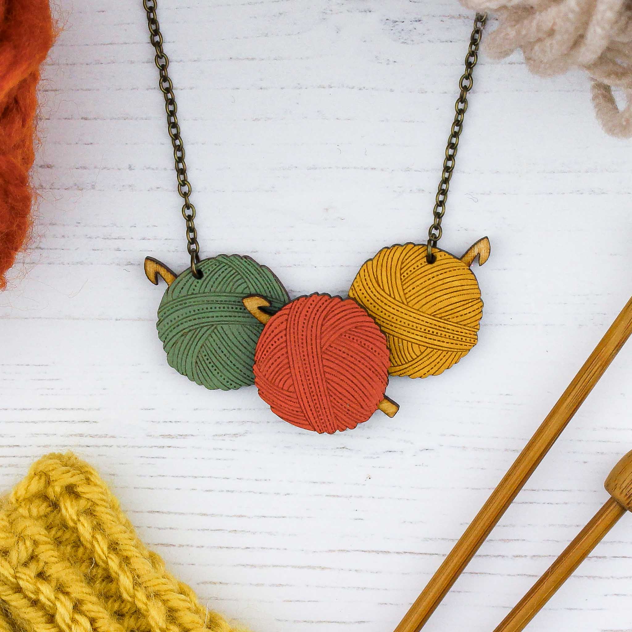 Crochet Hooks Necklace - Image 2